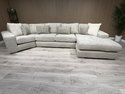 DFS Sample - Pandora RHF large Chaise Corner Sofa - RRP: £3495