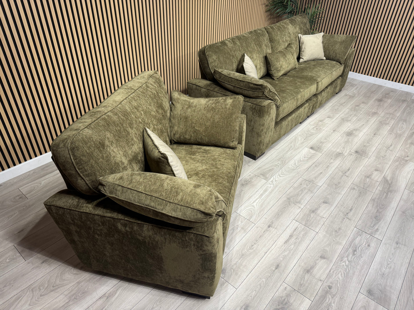 NEXT Stamford Style Fabric 4 Seater Sofa + Love Chair Set - RRP £2550
