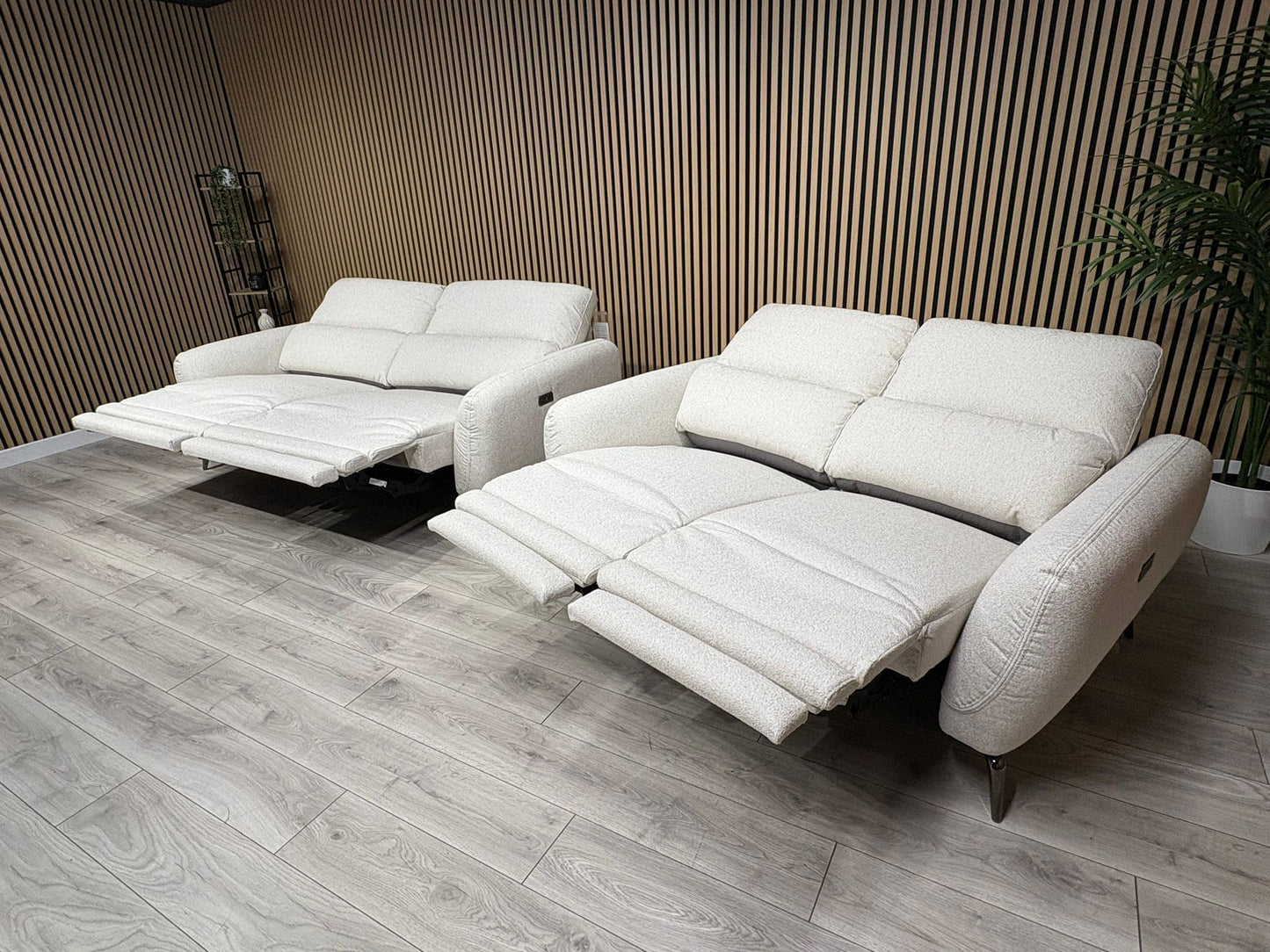 SORRENTO Fabric 3+2 Seater Power Recliners - RRP £3395