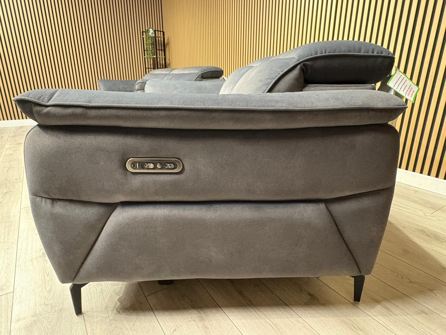 Furniture Village EZRA Style Fabric 3 Seater + 2 Seater Power Recliners - RRP £3890