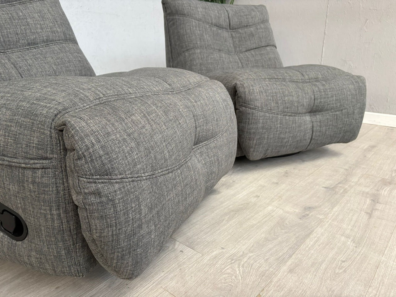 DFS Clarke Pair Of Swivel Rocker Manual Recliner Chairs - RRP £1058