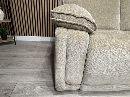 DFS Sample - Cadenza Style Fabric 2 Seater + Armchair Power Sofa Set - RRP £2488