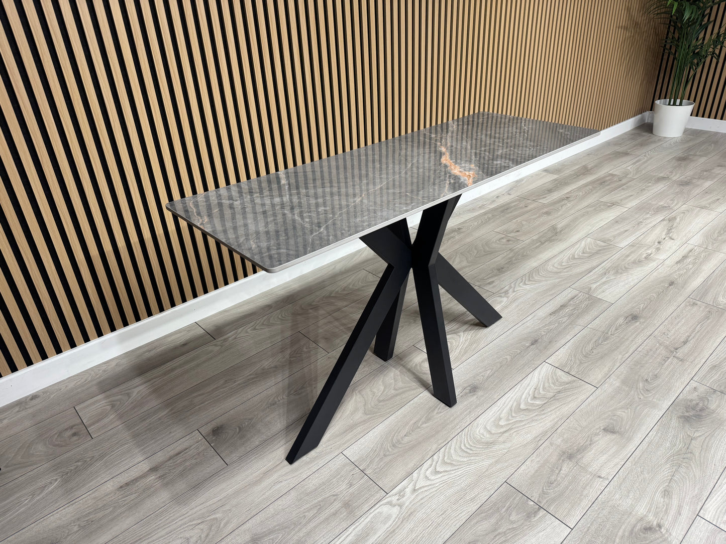 NEXT Sample - CRETE Marble Effect Console Table  - RRP £429