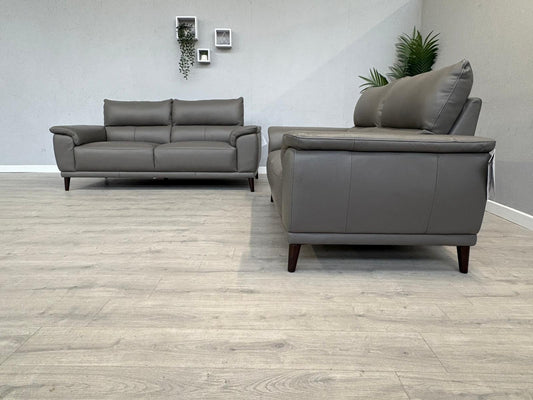 Furniture Village - Morgan 3 Seater + 2 Seater Leather Sofa Set RRP £2890