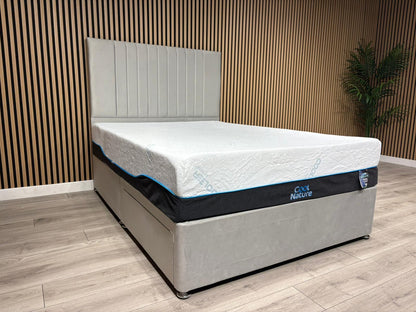 Cool Nature 3000 Pocket Divan Bed Set + Headboard. Available in all sizes