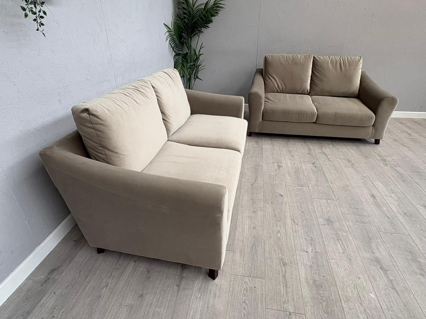 Laura Ashley BASLOW Style Fabric 3 Seater + 2 Seater Sofa Set - RRP £2,800