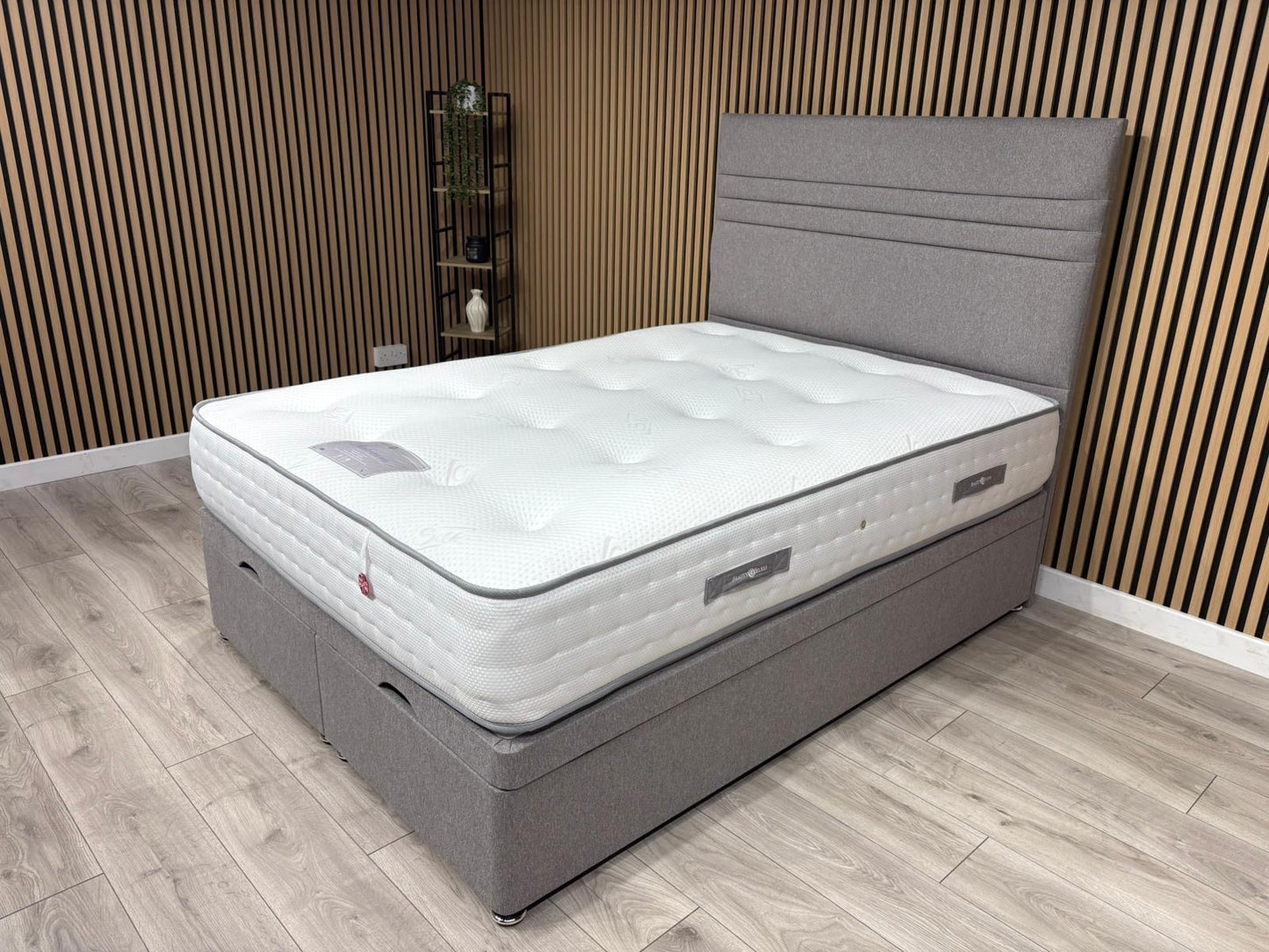 Platinum 1500 Ottoman Divan Bed Set + Headboard. Available in all sizes