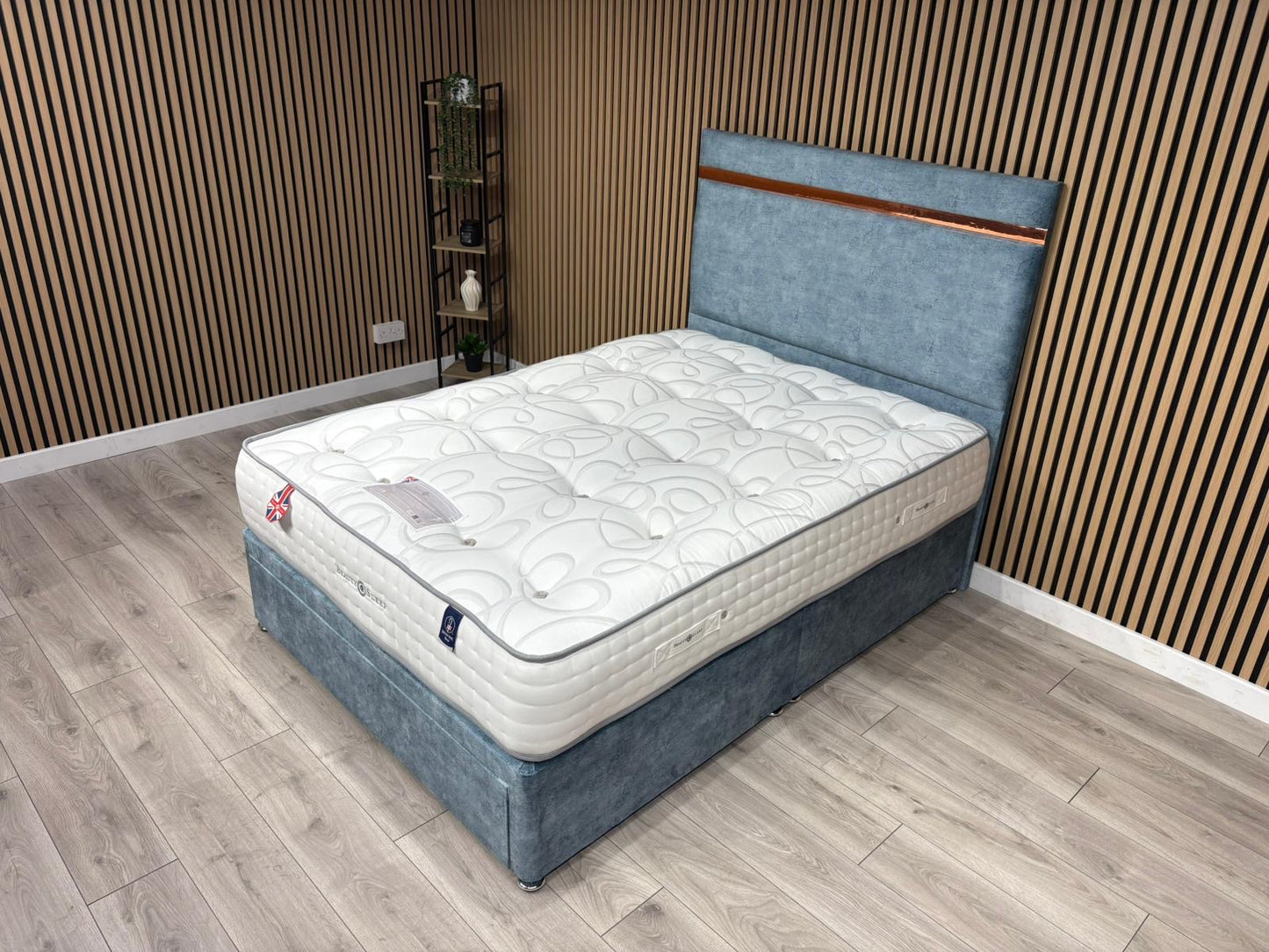 Elegant 3000 Pocket Divan Bed Set + Headboard. Available in all sizes