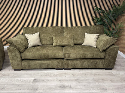 NEXT Stamford Style Fabric 4 Seater Sofa + Love Chair Set - RRP £2550