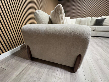 Sofology Marble Arch Style 2 Corner 2 Large Fabric Corner Sofa, Stone - RRP £3,129