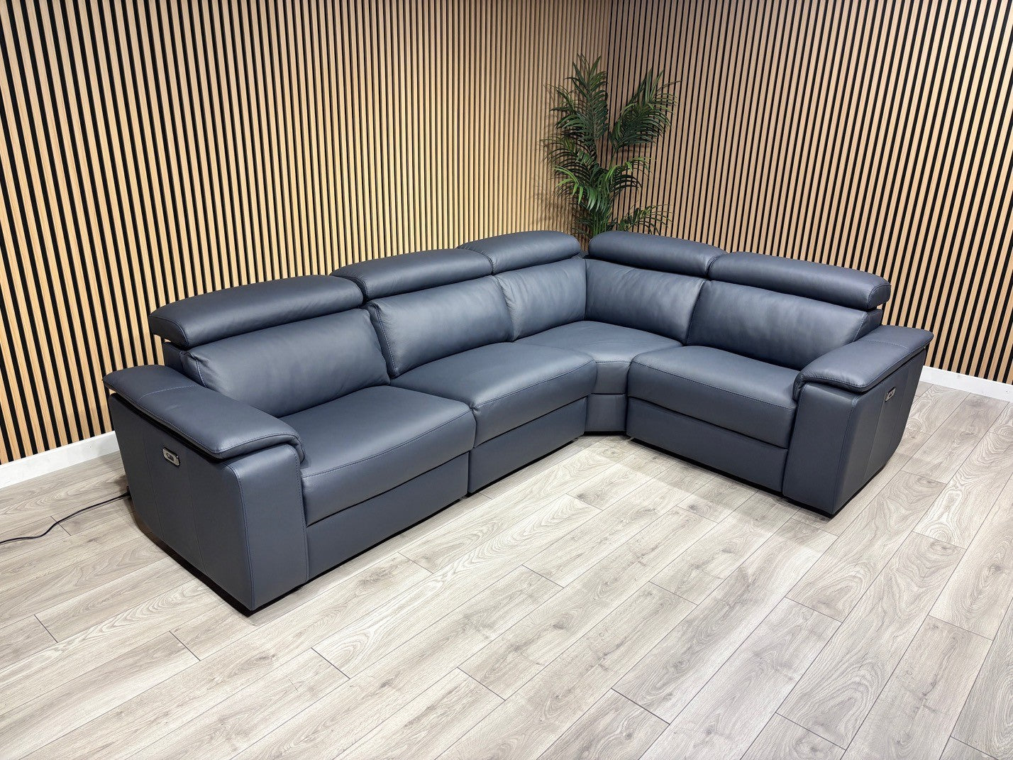 Furniture Village - Nicoletti Davide Small Leather Corner Power Recliner - RRP £4945