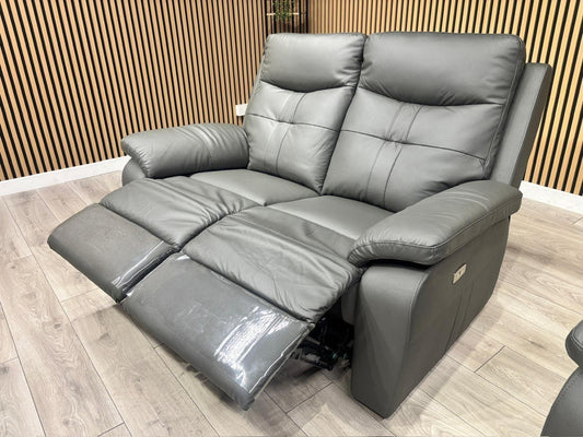 SOPHIA Leather 2 Seater Power Reclining Sofa RRP £1799