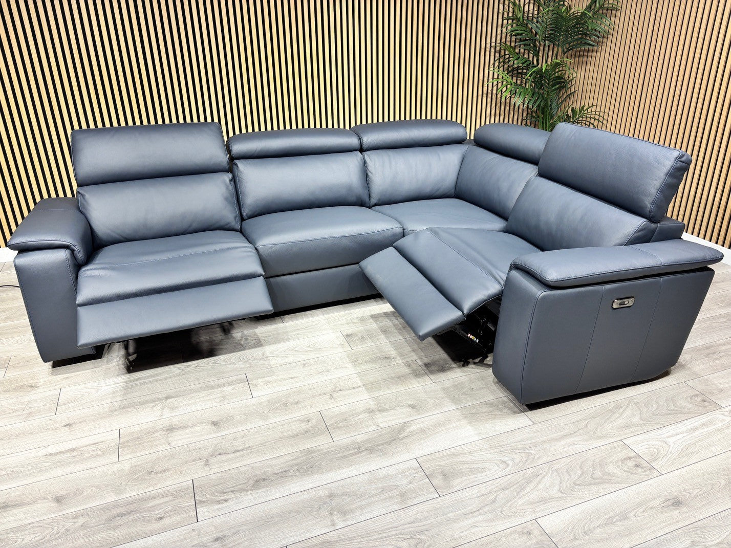 Furniture Village - Nicoletti Davide Small Leather Corner Power Recliner - RRP £4945