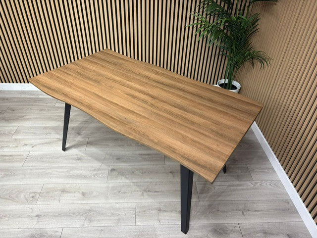 NEXT Sample - Wavy Edge Industrial Dining Table  - RRP £698
