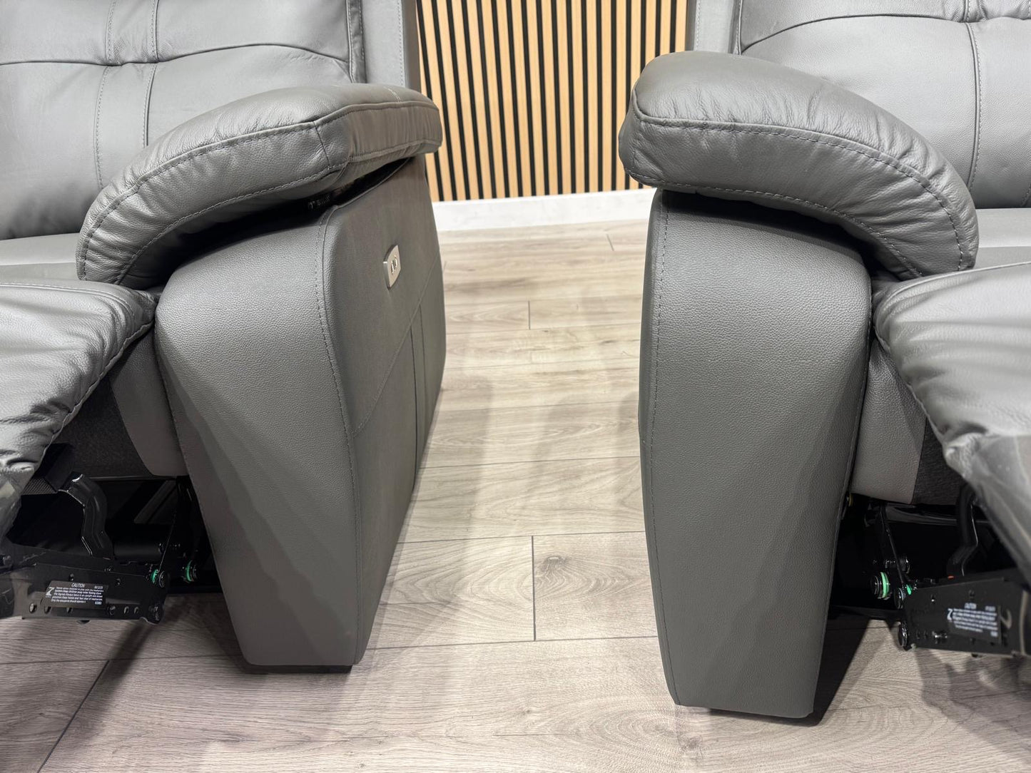 SOPHIA Leather 3+2 Seater Sofa Set Power Recliners RRP £3798