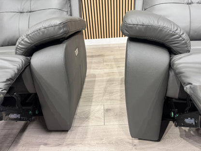 SOPHIA Leather 3+2 Seater Sofa Set Power Recliners RRP £3798