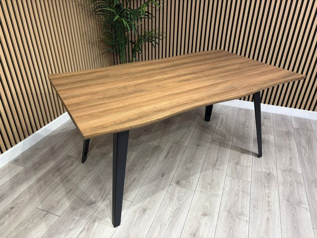 NEXT Sample - Wavy Edge Industrial Dining Table  - RRP £698