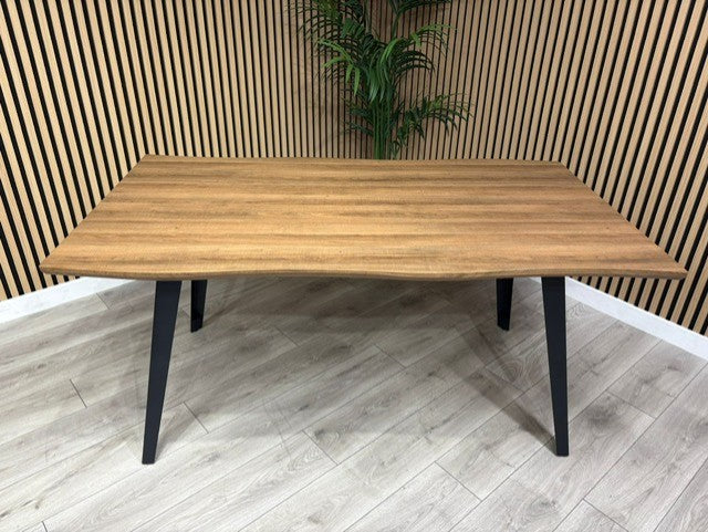 NEXT Sample - Wavy Edge Industrial Dining Table  - RRP £698