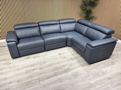 Furniture Village - Nicoletti Davide Small Leather Corner Power Recliner - RRP £4945