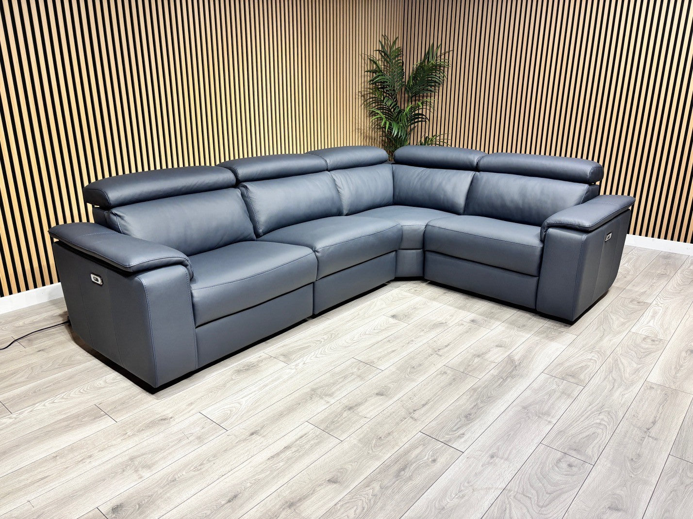 Furniture Village - Nicoletti Davide Small Leather Corner Power Recliner - RRP £4945