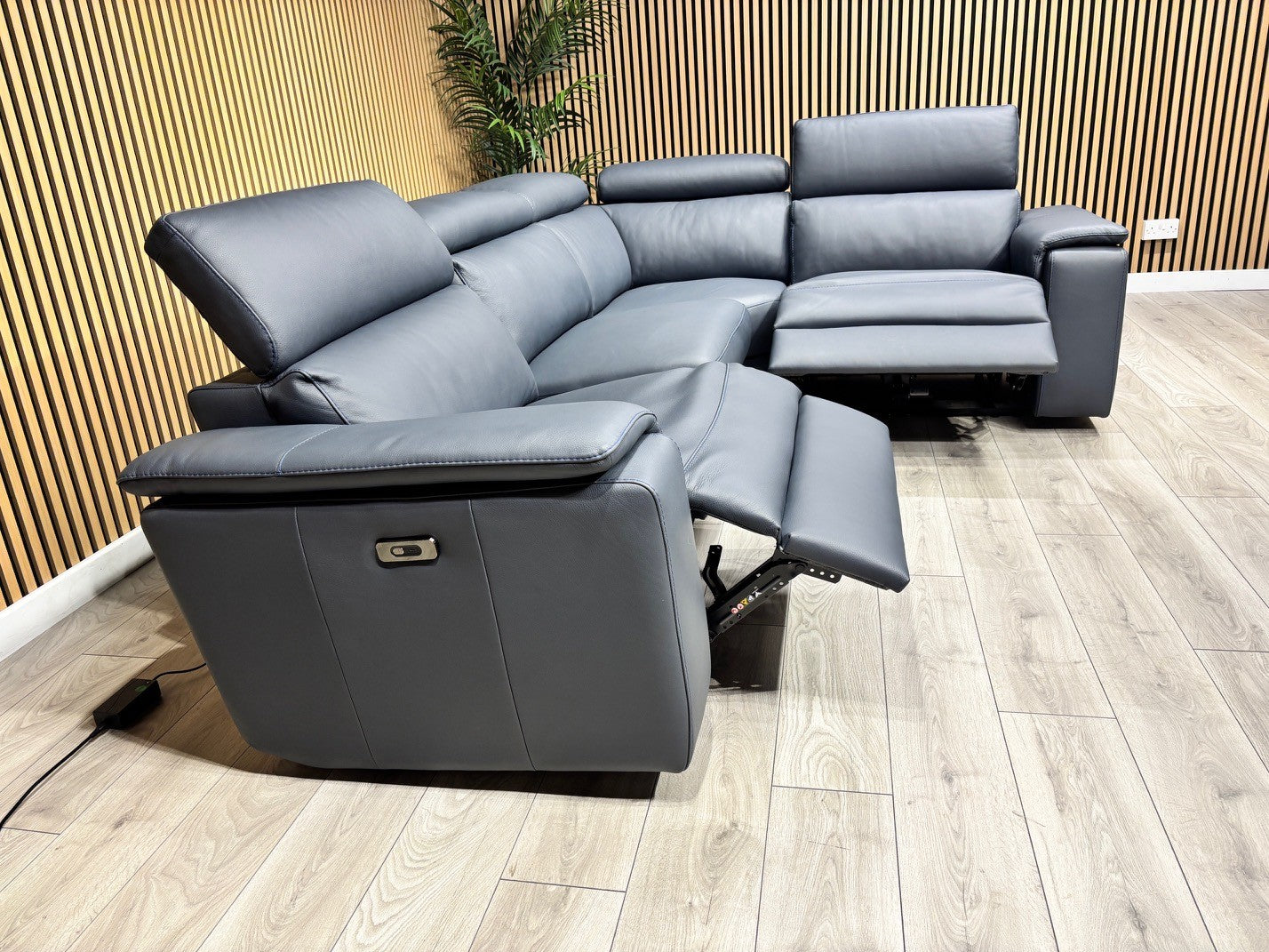 Furniture Village - Nicoletti Davide Small Leather Corner Power Recliner - RRP £4945