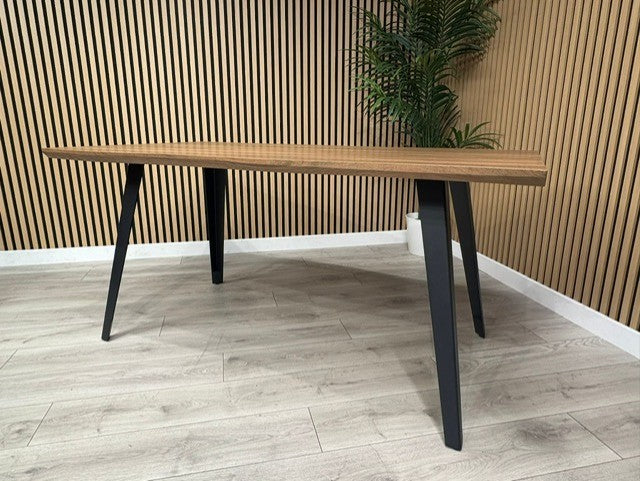 NEXT Sample - Wavy Edge Industrial Dining Table  - RRP £698