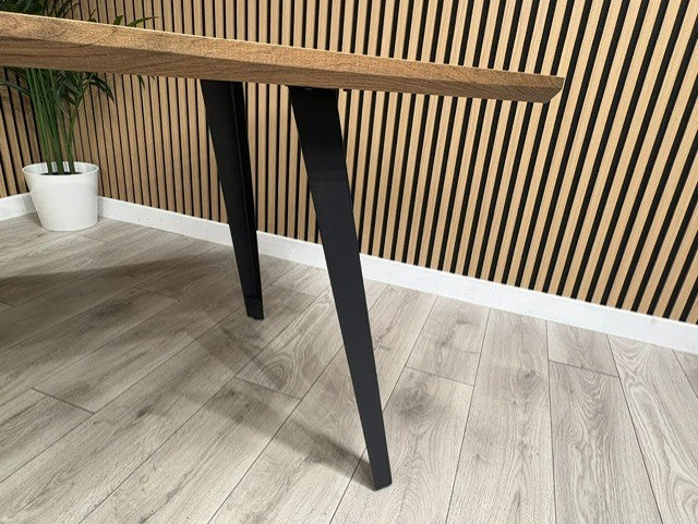 NEXT Sample - Wavy Edge Industrial Dining Table  - RRP £698