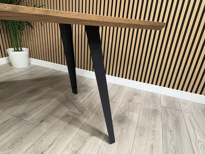 NEXT Sample - Corrine Wavy Edge Industrial Dining Table  - RRP £698