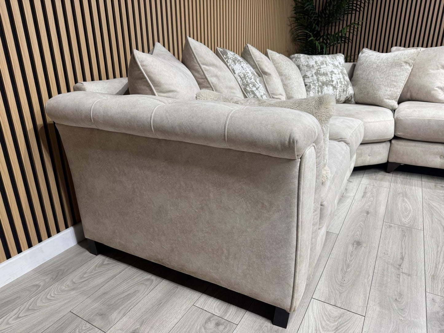 Furniture Village AURA Large Scatter Back Corner Sofa - RRP £3595