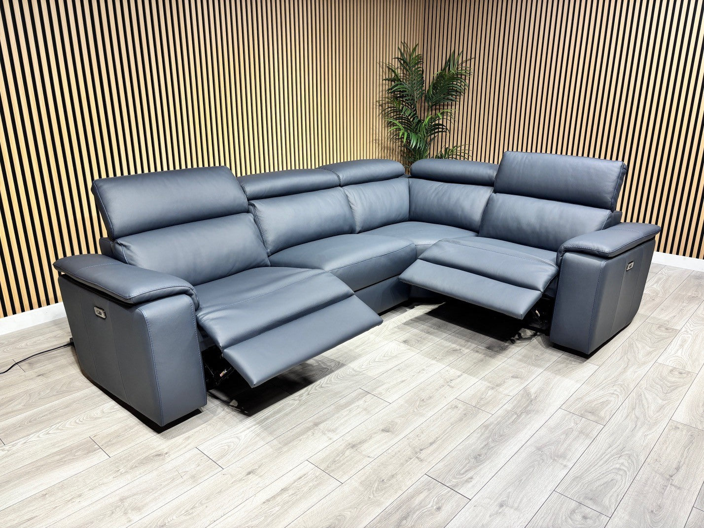 Furniture Village - Nicoletti Davide Small Leather Corner Power Recliner - RRP £4945