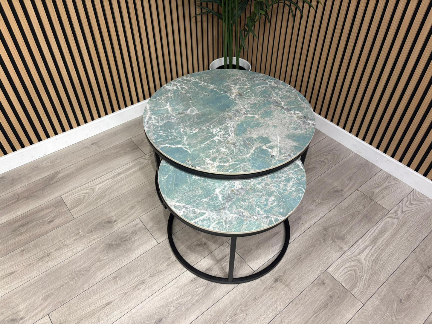 Furniture Village - Yoyo Nest Of Round Coffee Tables, Teal RRP £569