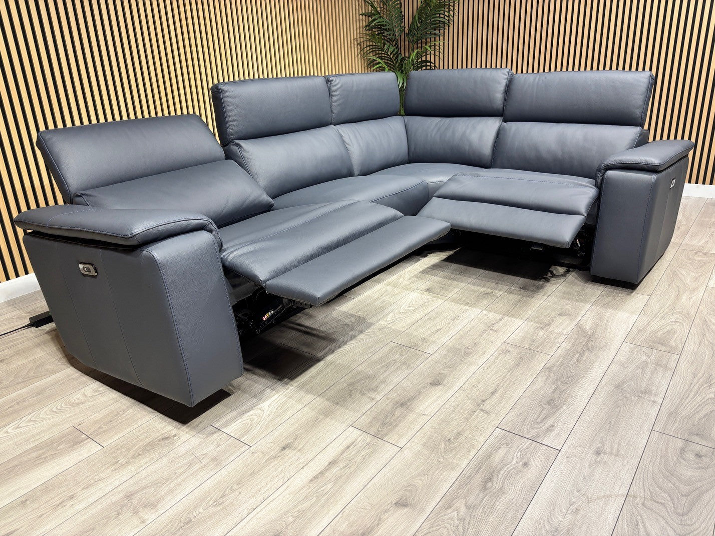 Furniture Village - Nicoletti Davide Small Leather Corner Power Recliner - RRP £4945