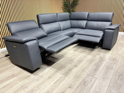 Furniture Village - Nicoletti Davide Small Leather Corner Power Recliner - RRP £4945
