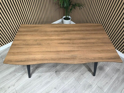 NEXT Sample - Corrine Wavy Edge Industrial Dining Table  - RRP £698
