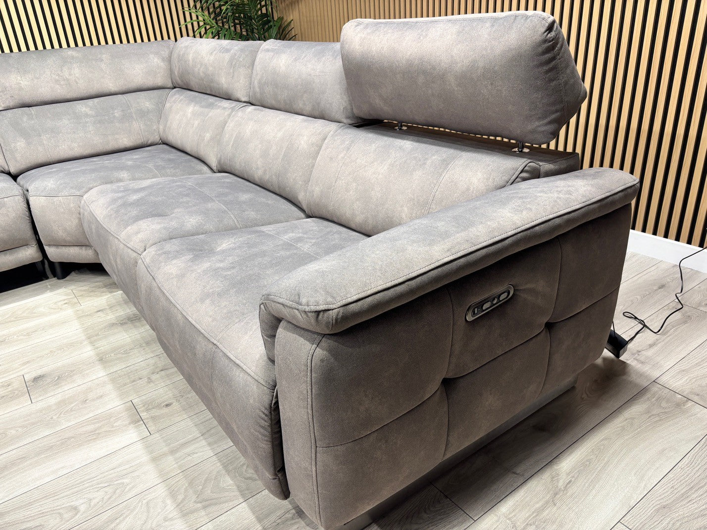 Furniture Village MOET Fabric 2 Corner 2 Sofa Power Recliners - RRP £3595