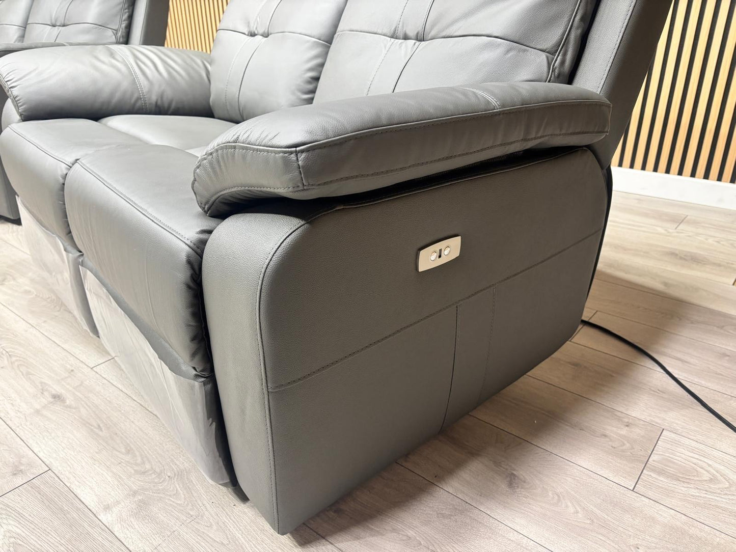 SOPHIA Leather 2+2 Seater Sofa Set Power Recliners RRP £3598