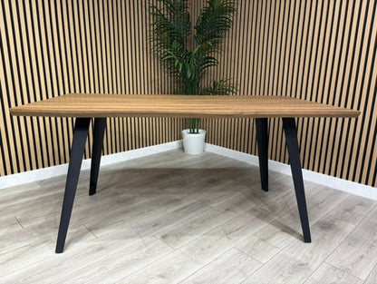 NEXT Sample - Corrine Wavy Edge Industrial Dining Table  - RRP £698