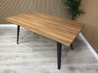 NEXT Sample - Corrine Wavy Edge Industrial Dining Table  - RRP £698