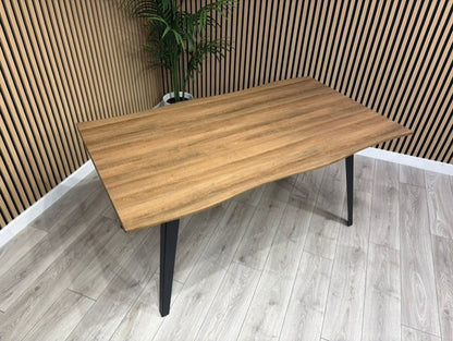 NEXT Sample - Corrine Wavy Edge Industrial Dining Table  - RRP £698