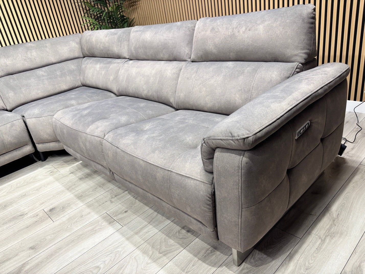 Furniture Village MOET Fabric 2 Corner 2 Sofa Power Recliners - RRP £3595