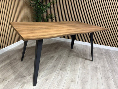 NEXT Sample - Corrine Wavy Edge Industrial Dining Table  - RRP £698