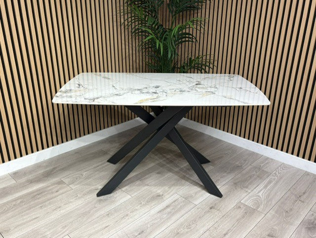 Furniture Village - Lima Marble Effect Dining Table  - RRP £699
