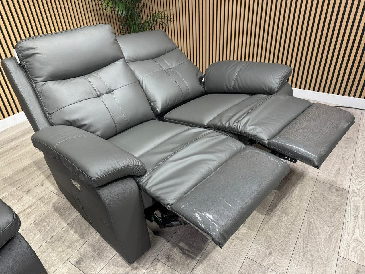 SOPHIA Leather 3+2 Seater Sofa Set Power Recliners RRP £3798