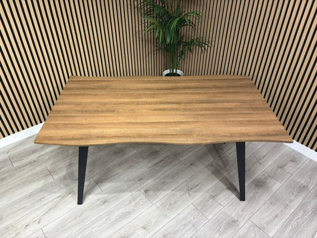 NEXT Sample - Wavy Edge Industrial Dining Table  - RRP £698