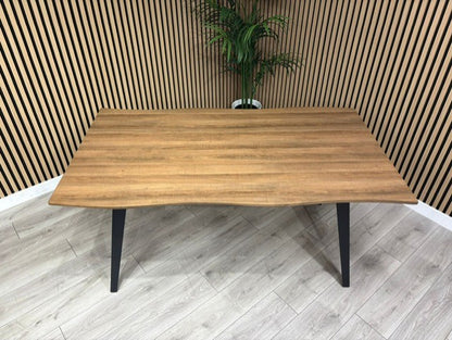 NEXT Sample - Corrine Wavy Edge Industrial Dining Table  - RRP £698