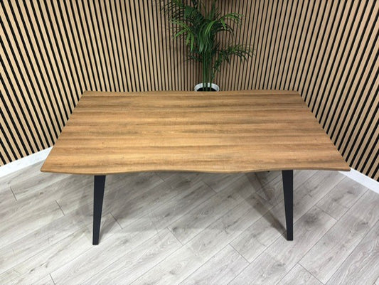 NEXT Sample - Wavy Edge Industrial Dining Table  - RRP £698