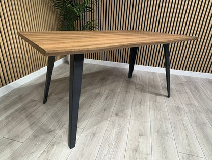 NEXT Sample - Corrine Wavy Edge Industrial Dining Table  - RRP £698
