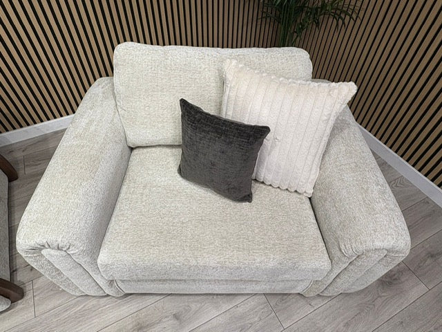 Sofology Marble Arch Fabric 4 Seater Sofa + Love Chair Set, RRP £3098