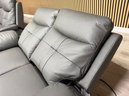 SOPHIA Leather 3+2 Seater Sofa Set Power Recliners RRP £3798