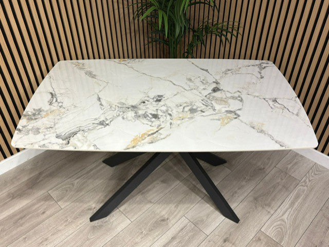 Furniture Village - Lima Marble Effect Dining Table  - RRP £699